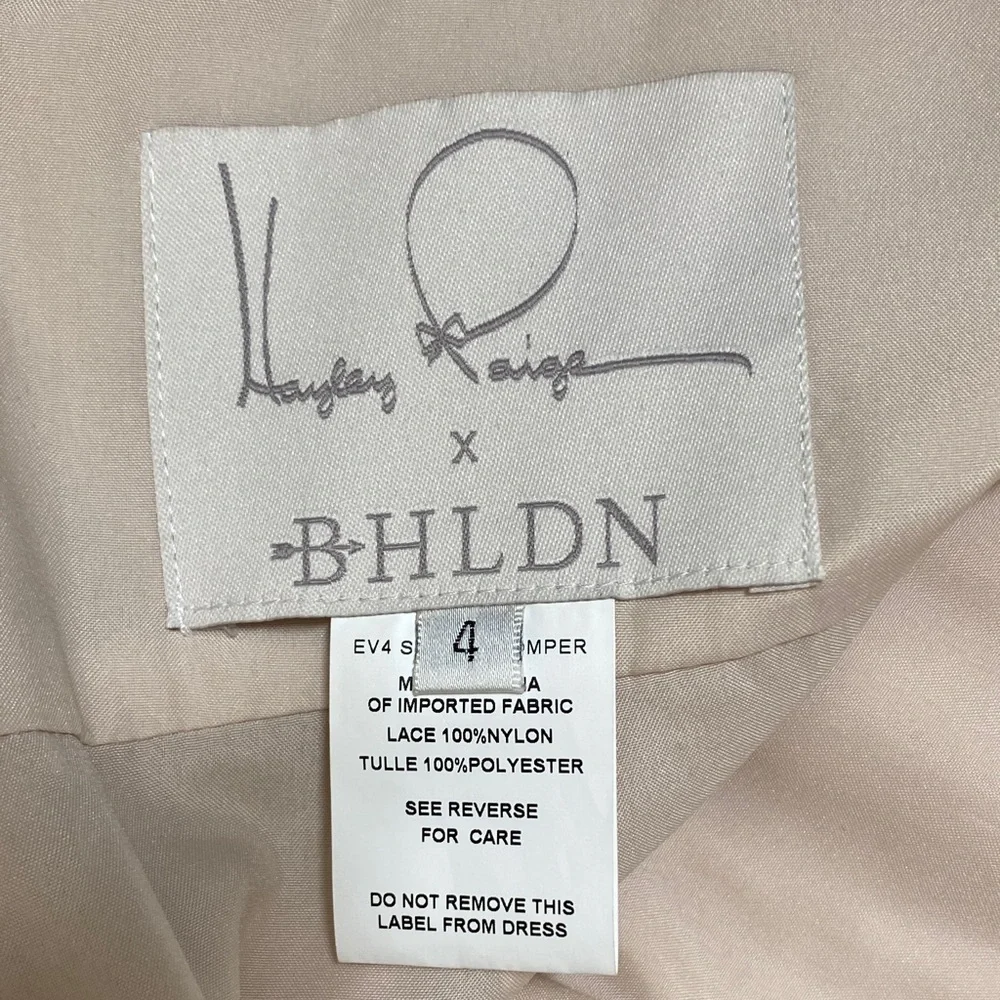 BHLDN Hayley Paige Ivory Floral‎ Lace Shorts Jumpsuit size 4 Bridal - Picture 2 of 5